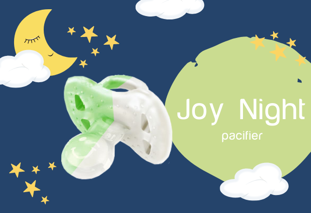 JOY NIGHT GLOWING PACIFIER, A WORLD FIRST!