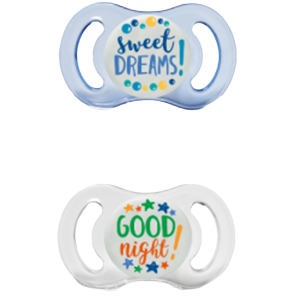 SMILE NIGHT LITTLE DREAMER BABY BLUE PACIFIERS